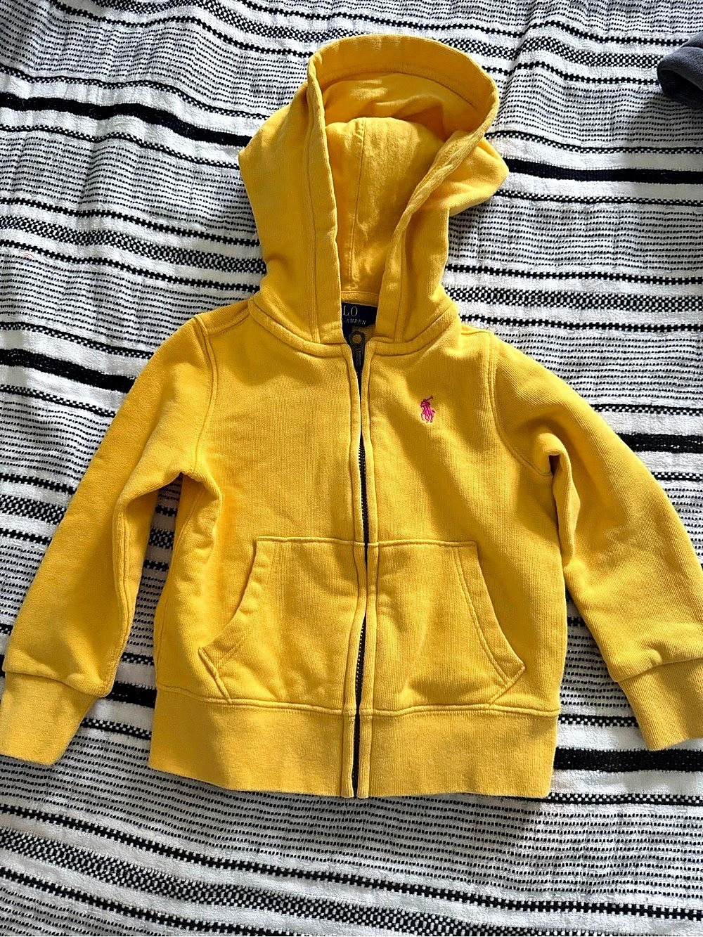 Polo Ralph Lauren Full-Zip Fleece Hoodie Yellow size 2